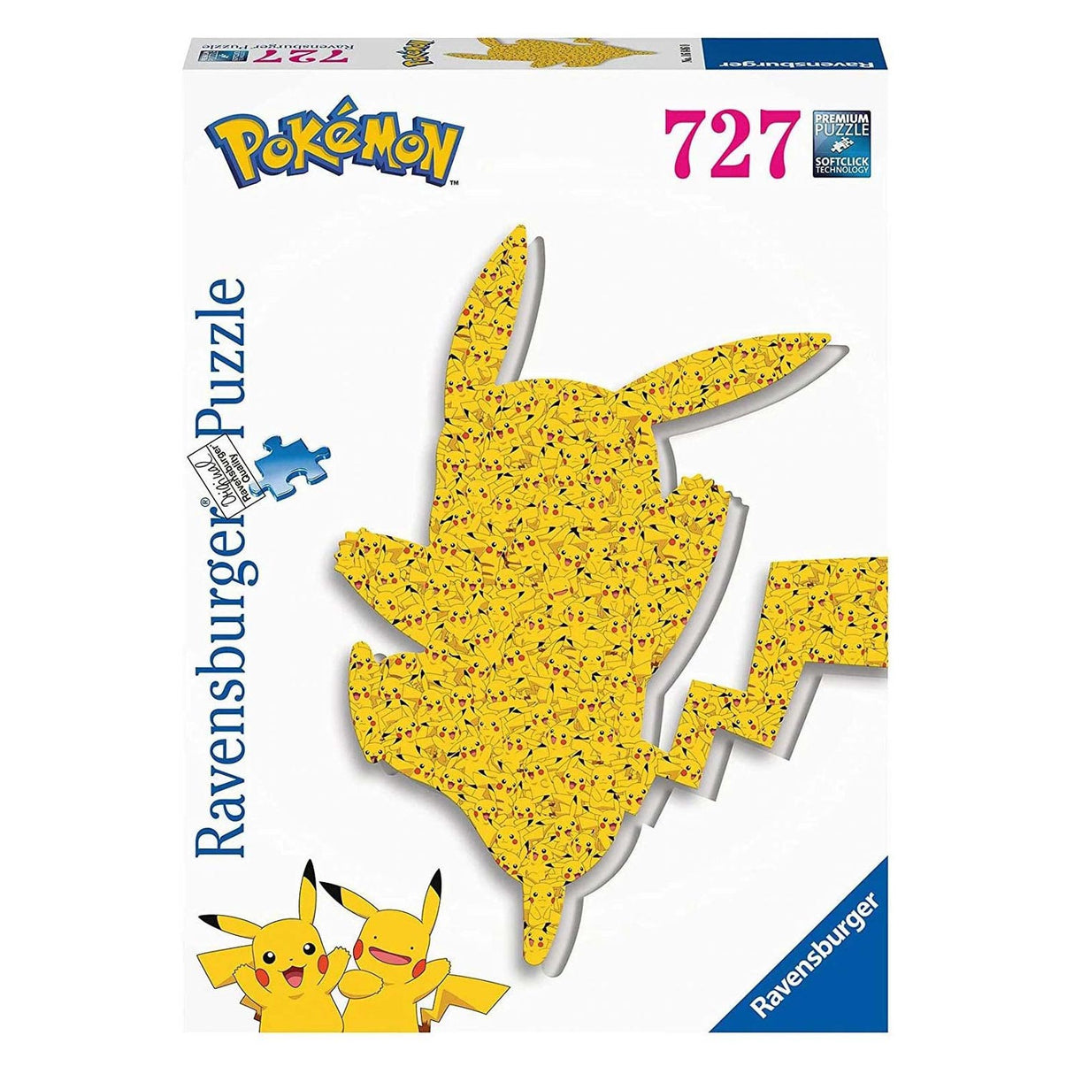 Ravensburger -formet puslespill Pikachu, 727st.