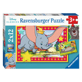 Ravensburger Classics: Dombo and Jungle Book Leg Puzzle, 2x12st.