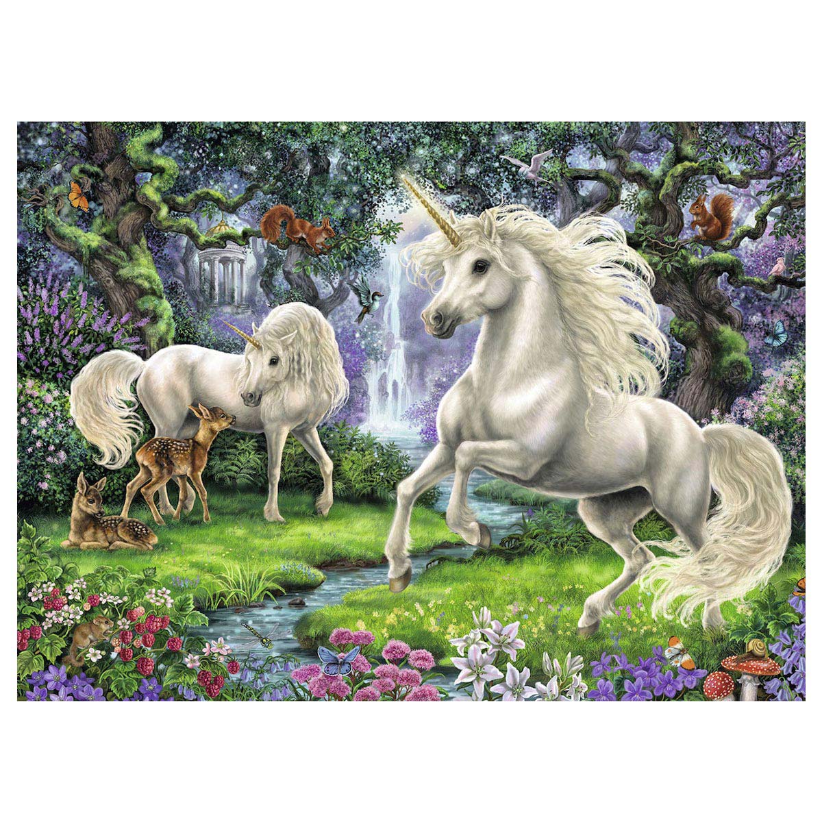 Ravensburger puzzle licornes mystiques - puzzle - 200 pièces