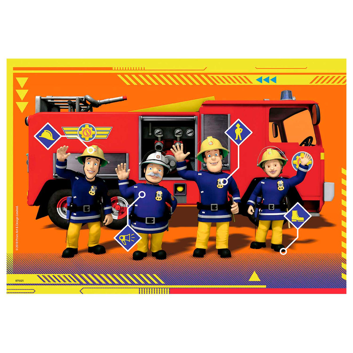 RAVENSBURGER - FIREMAN SAM PUZZLE - I ACTION 2x24 Pieces