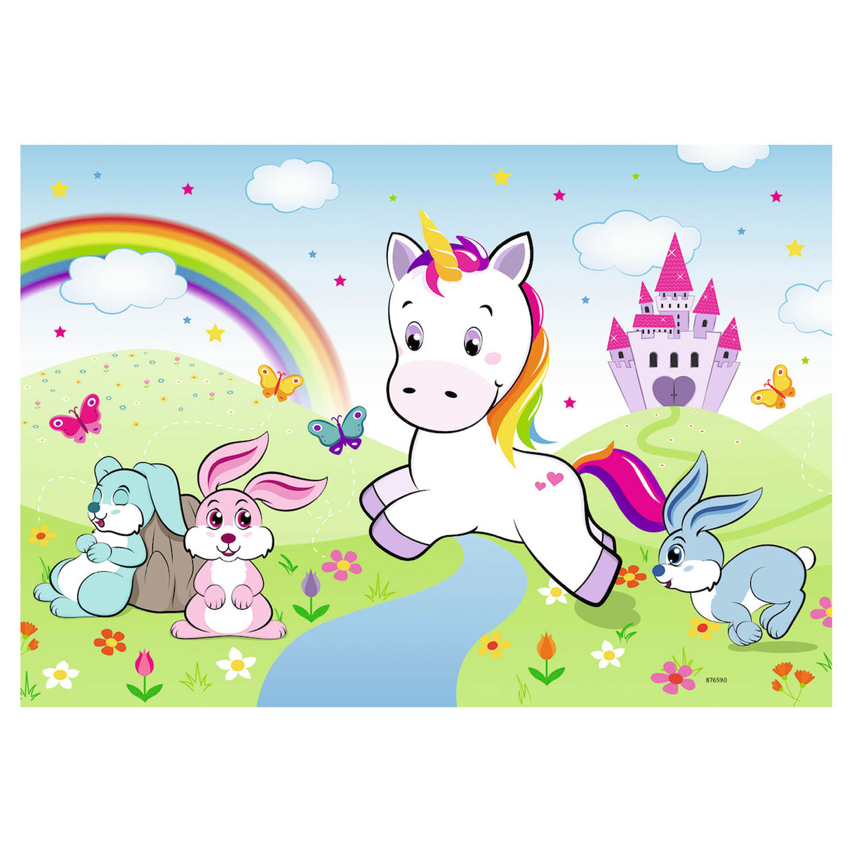 Ravensburger - Piezas de unicornio de cuento de hadas 2x24 piezas