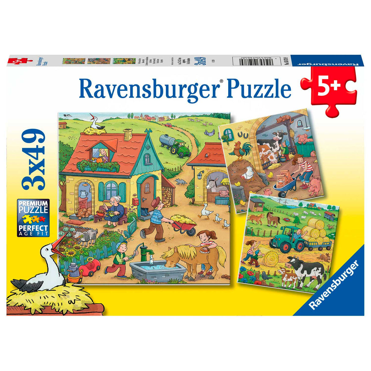 Ravensburger na farmie 3x49st.