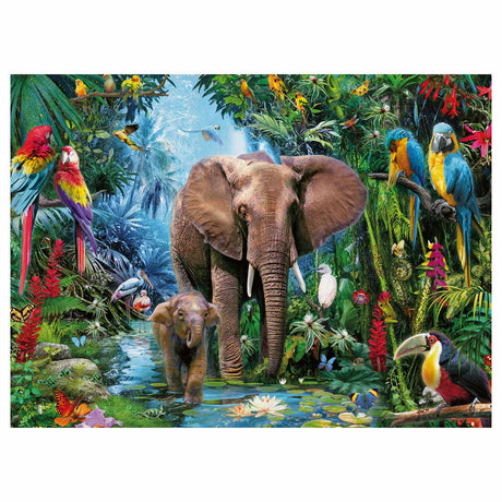 Éléphants Ravensburger dans la jungle, 150 pcs. XXL