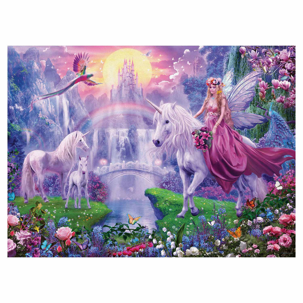 Ravensburger - Magical Unicorn Night 200 pieces XXL