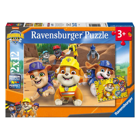 Ravensburger puzzle Paw Patrol équipage des décombres - 2x12 morceaux de carton.