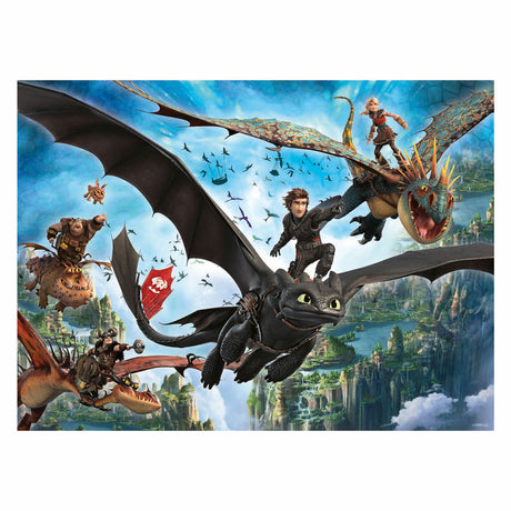 Ravensburger puzzle dragons et héros - 150 pcs. XXL