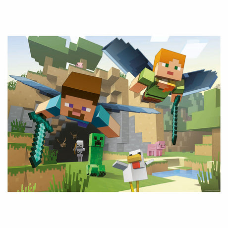 Ravensburger puzzle minecraft aventure 200 xl pièces enfants.