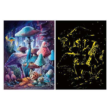 Ravensburger puzzle champignons au clair de lune brillent dans le noir - 500 pcs.