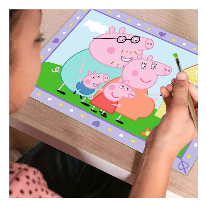 Ravensburger Creart Peinture par numéros – La famille de Peppa