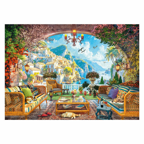 Ravensburger puzzle Vue sur la terrasse méditerranéenne - 1000 pcs.