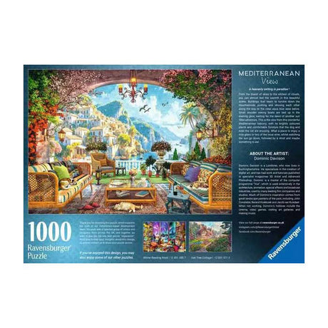 Ravensburger puzzle Vue sur la terrasse méditerranéenne - 1000 pcs.