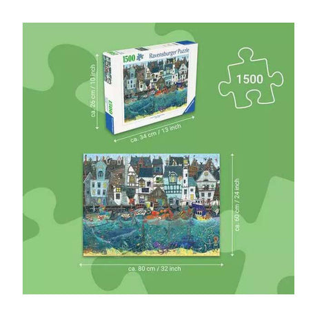 Ravensburger puzzle port des merveilles - un port fantastique animé - 1500 pcs.