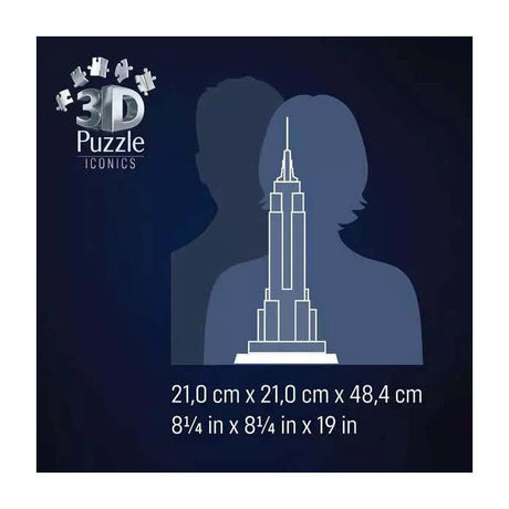 Ravensburger Puzzle 3D emblématiques de l'Empire State Building - avec lumière - 241e.