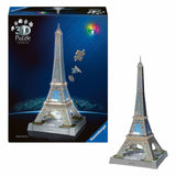 Ravensburger Puzzle 3D iconiques Tour Eiffel - avec lumière - 243 pcs.