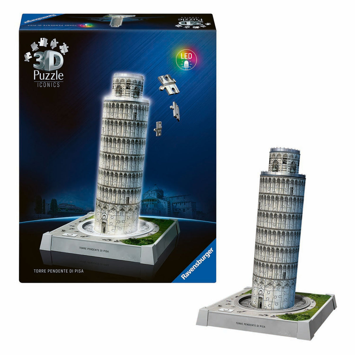 Ravensburger Puzzle 3D Icons Tour de Pise - avec lumière - 231pcs.