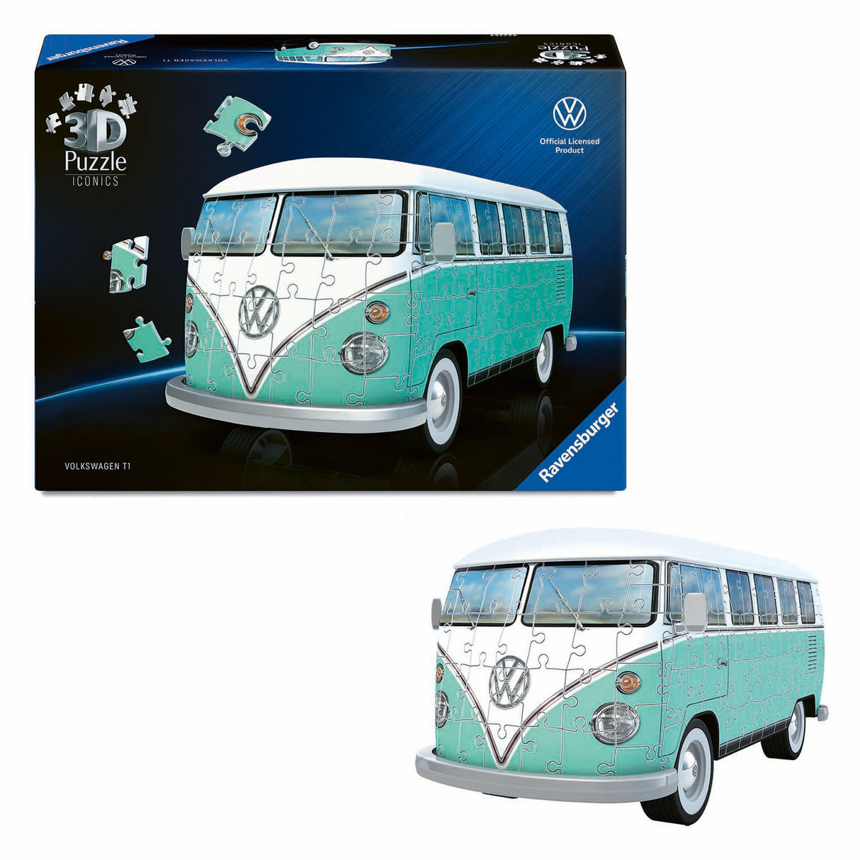 Ravensburger Puzzle 3D emblématiques Volkswagen T1 - 185 pcs.