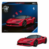Ravensburger - iconiques : Ferrari SF90 Stradale - Puzzle 3D - 108 pièces - jeu de construction pour enfants à partir de 8 ans