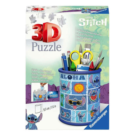 Ravensburger Puzzle 3D Disney Stitch Porte-stylo - 54 pièces.