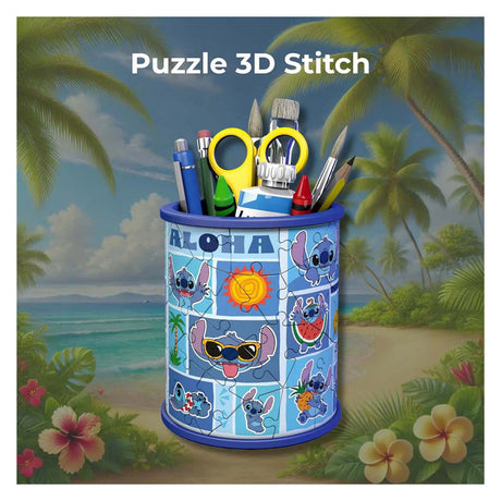 Ravensburger Puzzle 3D Disney Stitch Porte-stylo - 54 pièces.