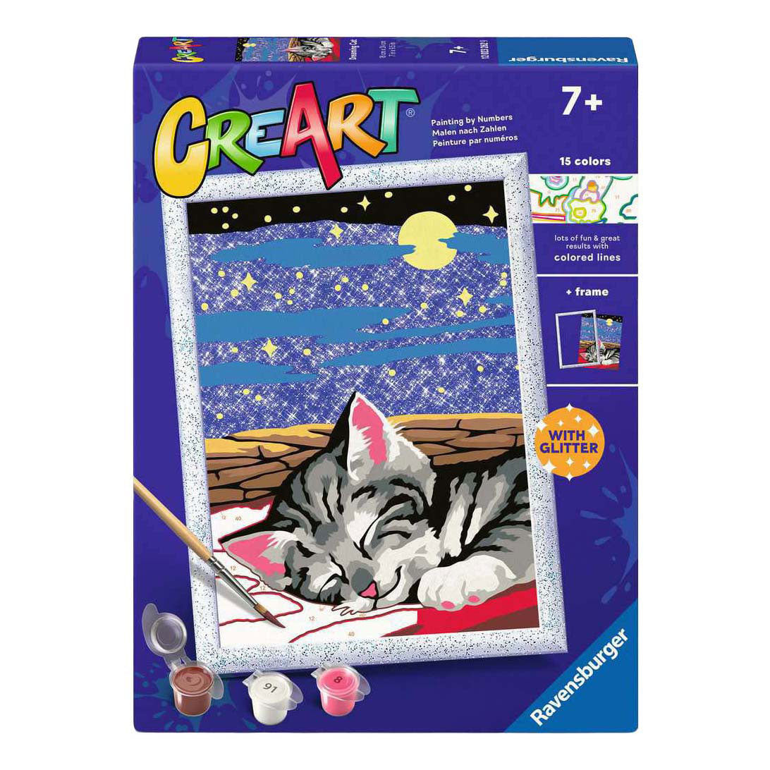 Ravensburger – creart : chats qui rêvent – peinture par numéros