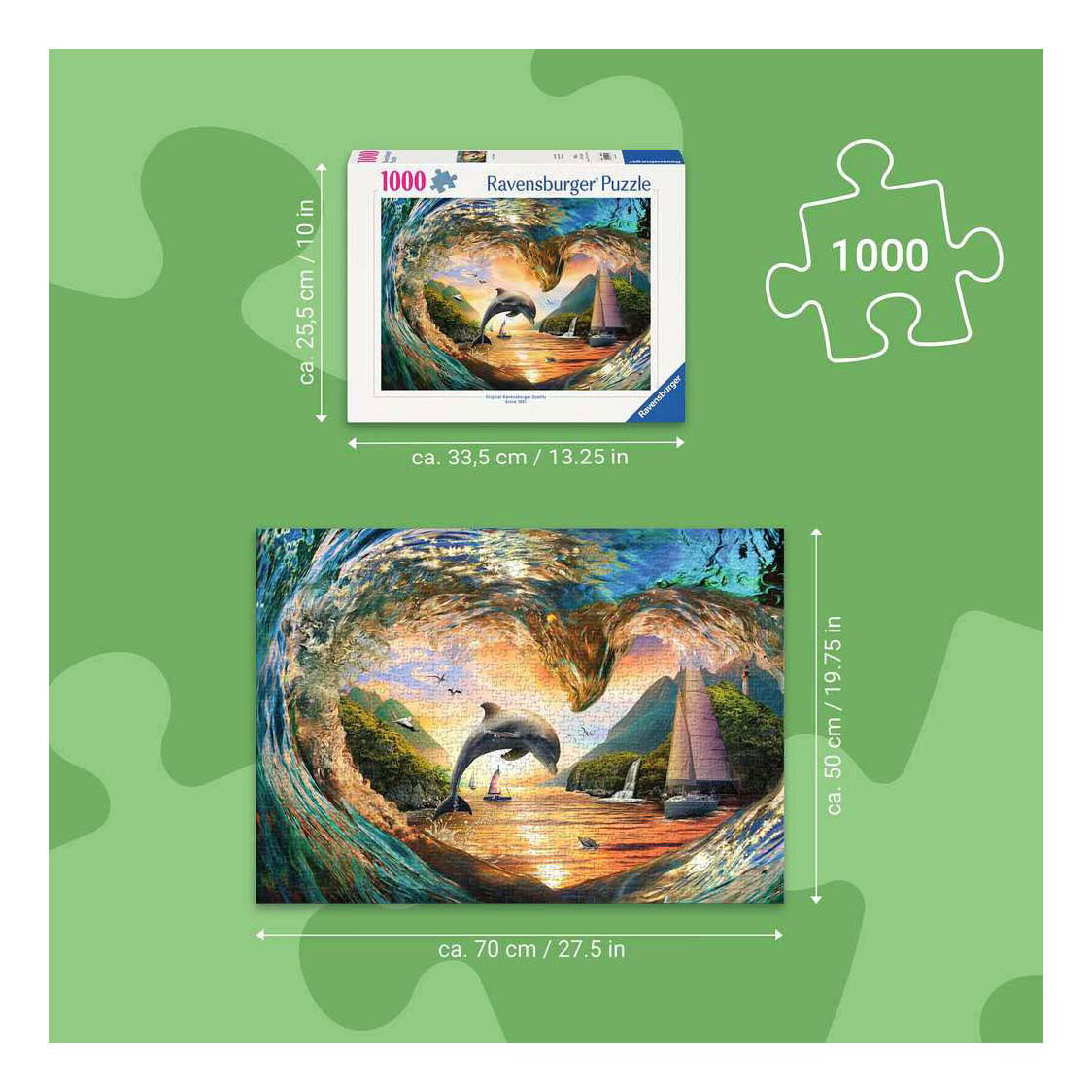 Ravensburger puzzle coucher de soleil splash - 1000 pcs.