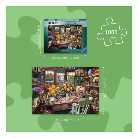 Ravensburger – my haven no.13: flower arranger – legpuzzel – 1000 stukjes
