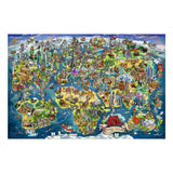 Ravensburger legpuzzel illustrated world map - 5000st.