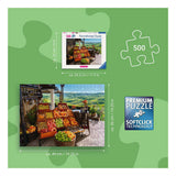 Ravensburger – groente- en fruitmarkt, kroatië – legpuzzel – 500 stukjes