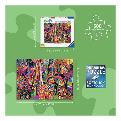 Ravensburger – jungle de joyaux – puzzle – 1000 pièces