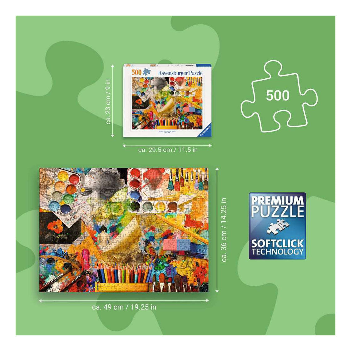 Ravensburger – art d'atelier – puzzle – 500 pièces