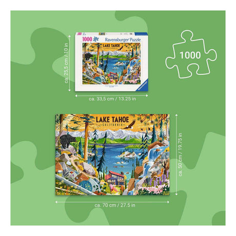 Ravensburger – lac sacré Tahoe – puzzle – 1000 pièces