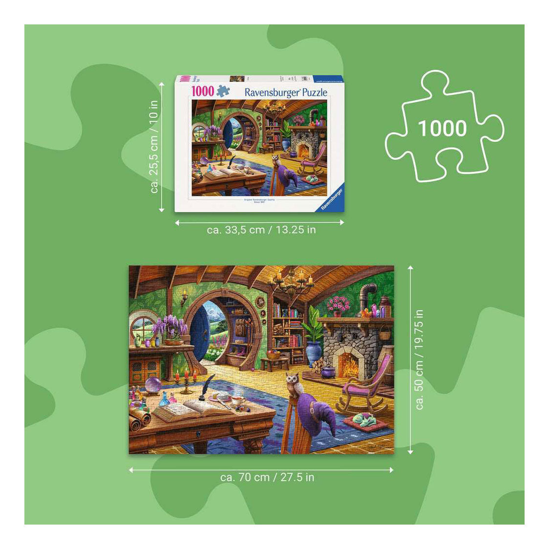 Ravensburger – Cottage enchanté – puzzle – 1000 pièces