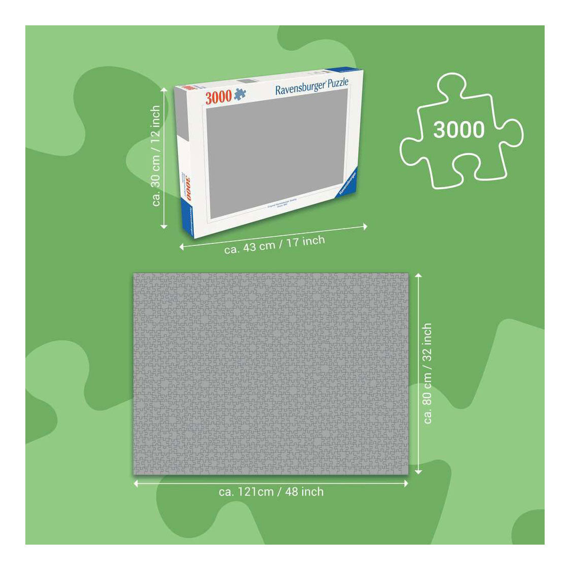 Ravensburger – puzzle – 3000 pièces – 121 x 80 cm