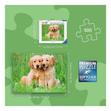 Ravensburger – les frères golden retriever – puzzle – 500 pièces