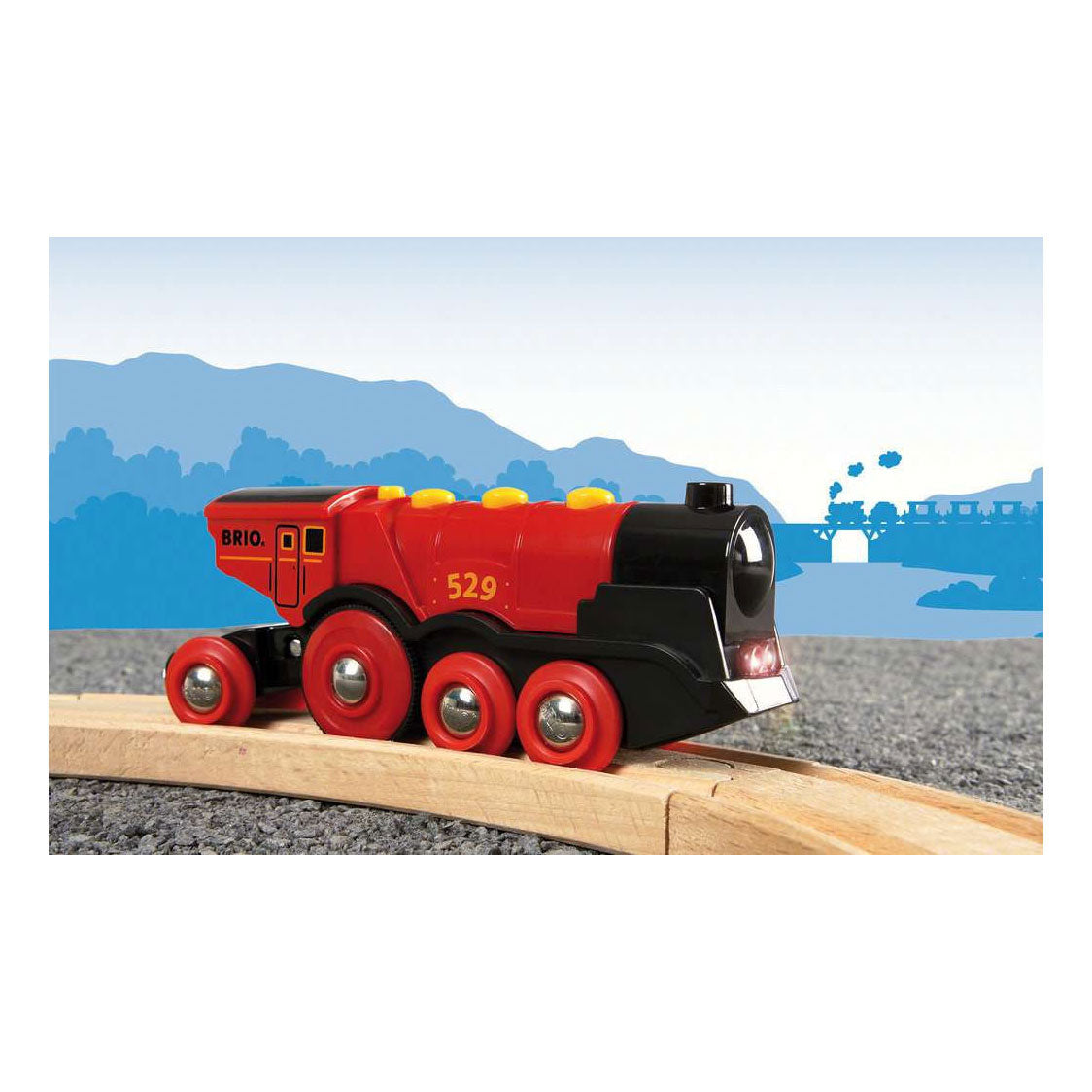 Locomotive à batterie rouge Brio - 33592