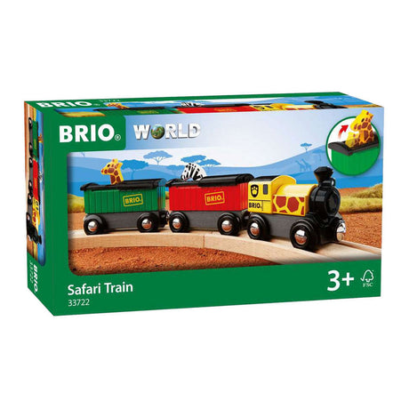 Train Brio avec animaux de safari - partie voie ferrée à partir de 3 ans - 33722