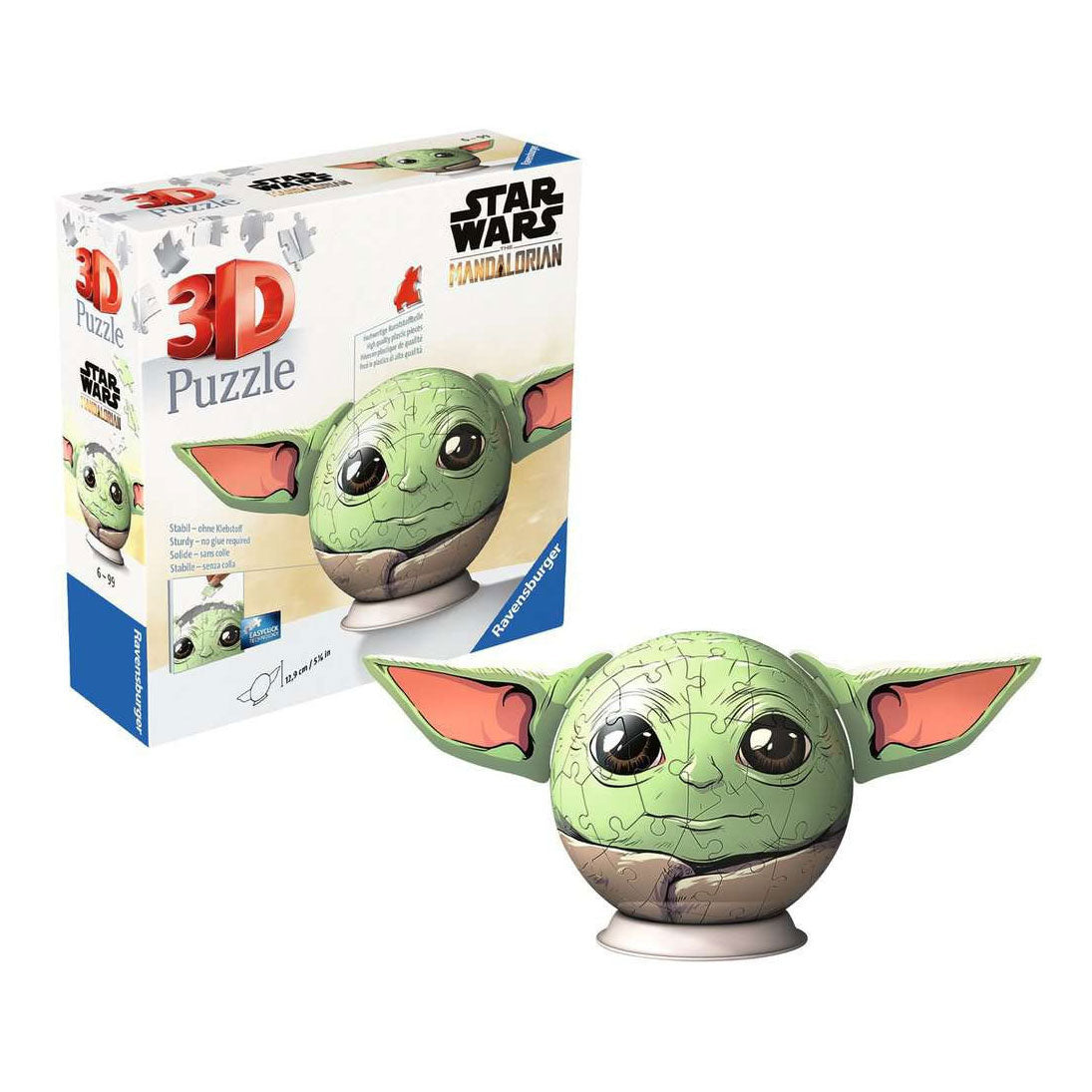 Grogu mandalorien Ravensburger avec oreilles - puzzle 3D