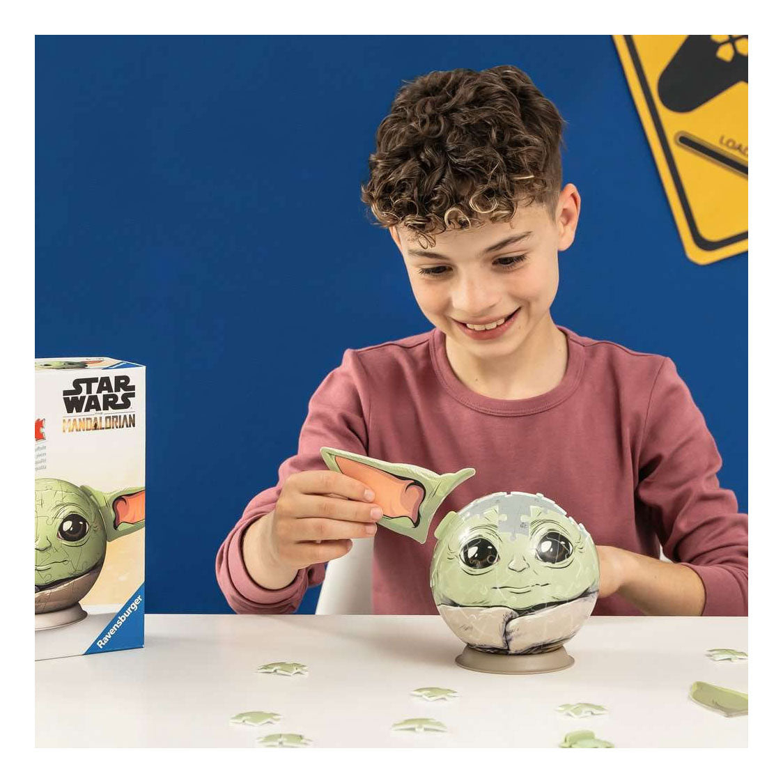 Grogu mandalorien Ravensburger avec oreilles - puzzle 3D