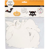 Figurines d'Halloween Creativ company, dim. 25x17 cm, 230 g, blanc, 16 pièces 1 boîte