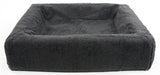 Housse polaire pour lit Bia panier pour chien gris