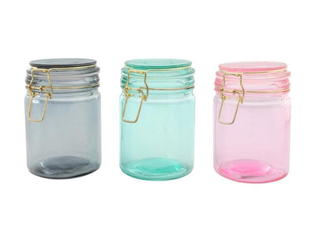 Pot de rangement ustensiles de cuisine verre 750ml ø10x15cm