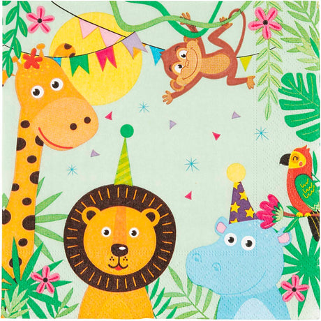 Creativ company serviettes, fêtards, dim. 33x33 cm, 20 pièces, 1 boîte