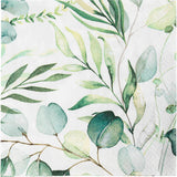 Creativ company serviettes duni eucalyptus blanc 33x33cm