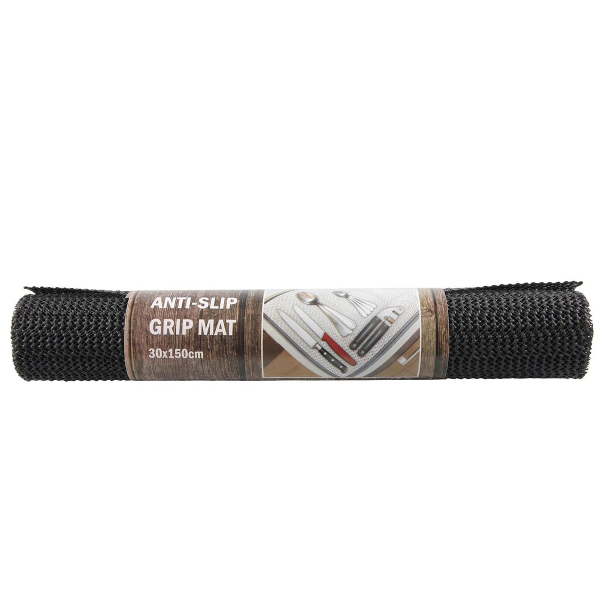 Tapis antidérapant noir 150x30cm 180g m2