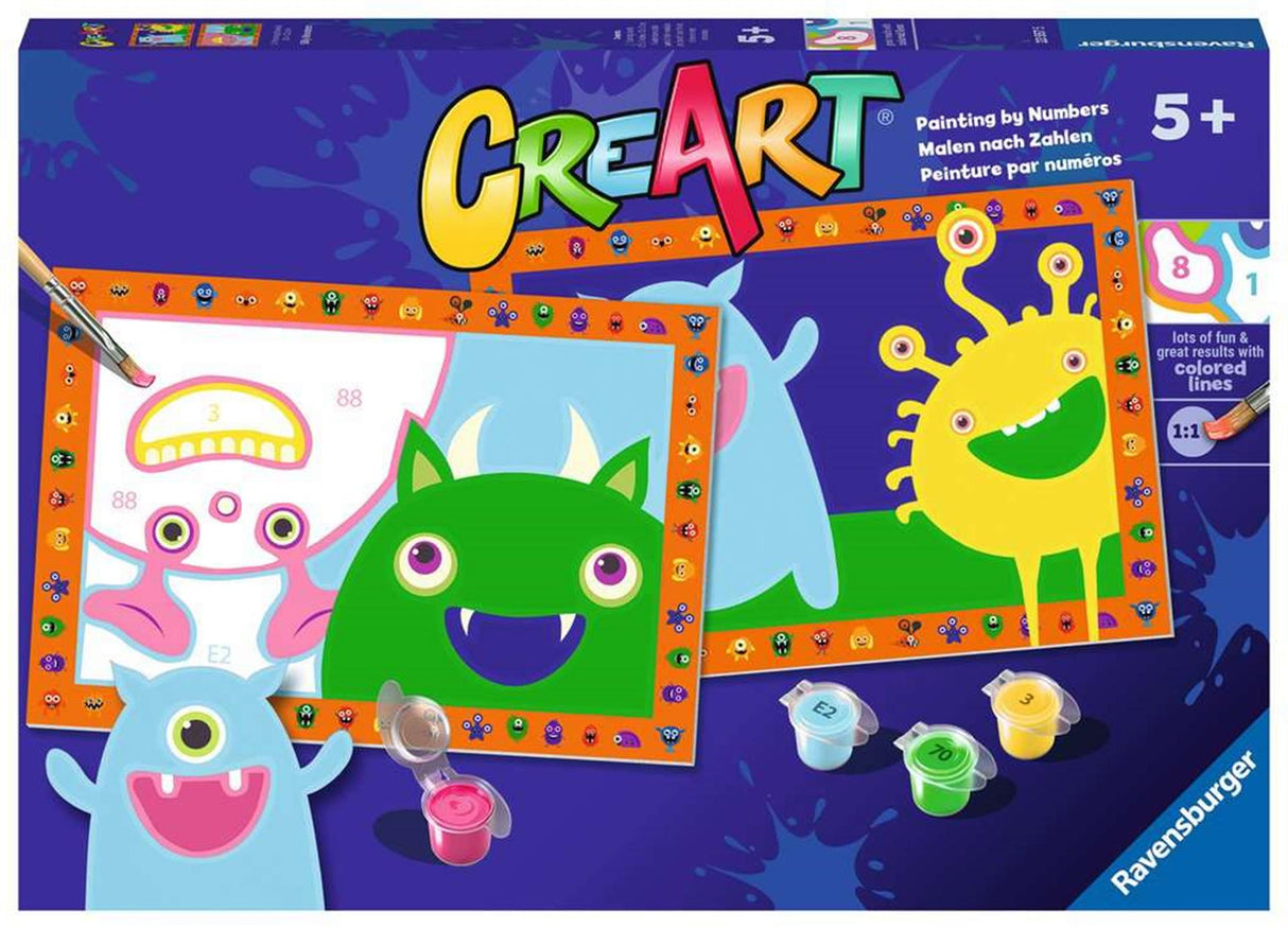 Ravensburger Creart peinture au numéro - Monsters drôles