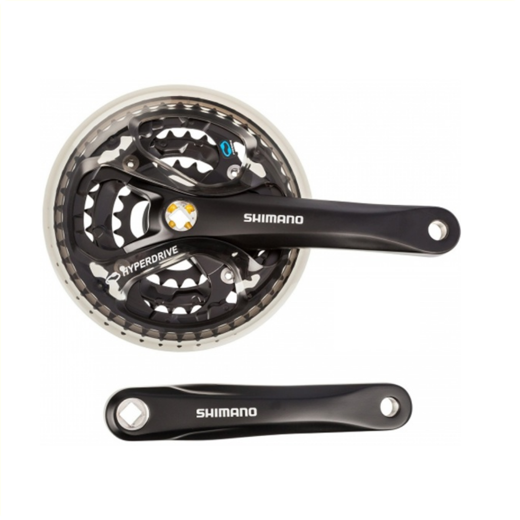 Shimano Cranket Acera 7 8-Gang. 48 38 28t, Kurbellänge 170 mm schwarz, 4mm BCD 104 64 mm, 4-Army