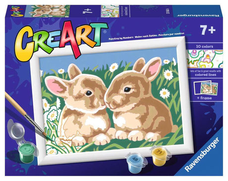 Ravensburger Creart peinture au numéro - lapins moelleux