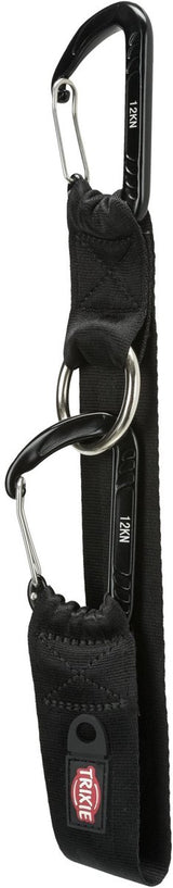 Passant de ceinture de voiture universel Trixie avec mousqueton noir