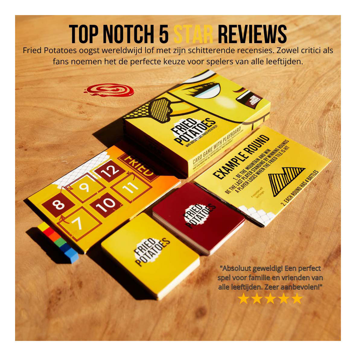 Jeu de cartes pommes de terre frites, édition originale (nl)