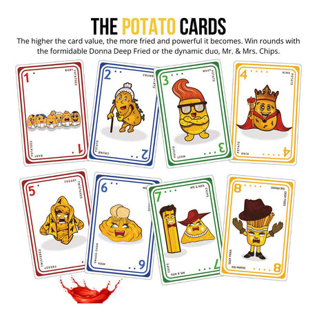 Jeu de cartes pommes de terre frites édition originale (anglais)